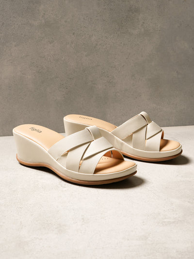 Tatum Wedge Slides