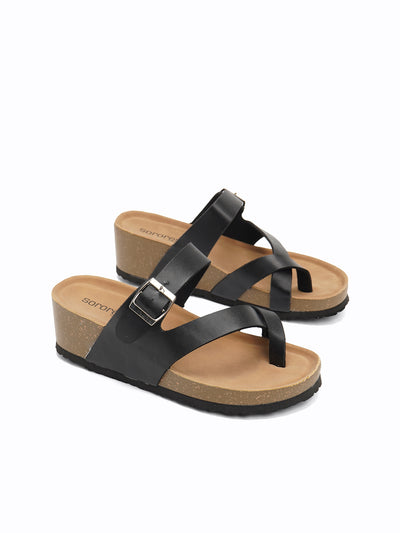 Sapphire Wedge Slides