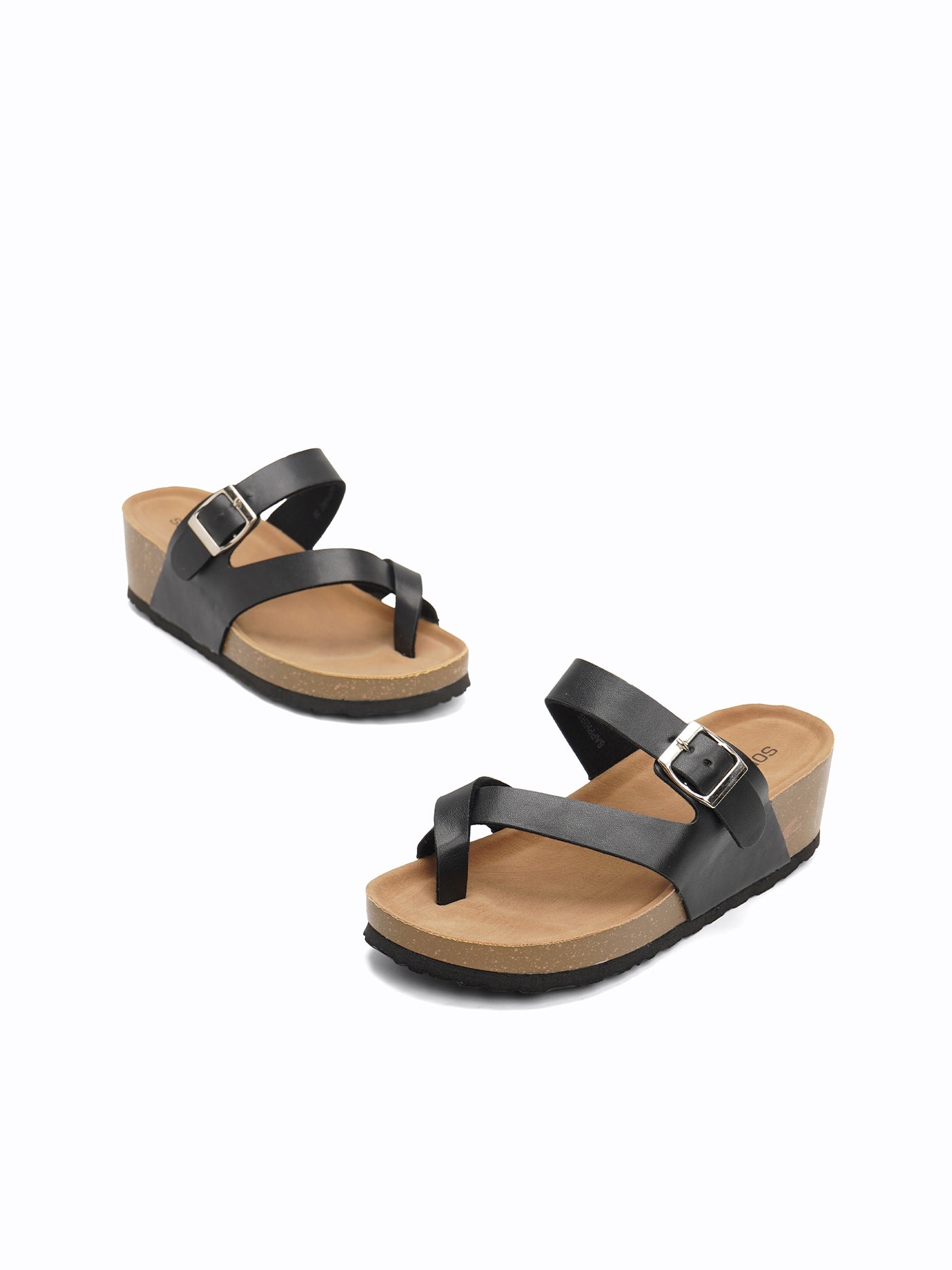 Sapphire Wedge Slides